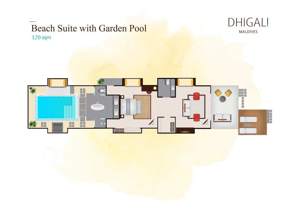 Beach Suites with Garden Pool/ Beach Suites with Pool, Dhigali Maldives 5*