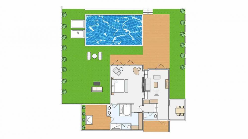 1 Bedroom Ocean Front Pool Villa, Robinson Nam Hoi An 5*