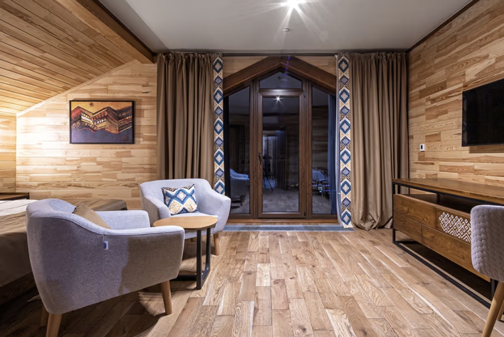 Дуплекс с кухней 2 спальни, Ruta Resort Polianytsia 3+