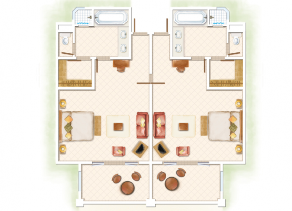 2-Bedroom Deluxe Family Apartment, Shandrani Beachcomber Resort & SPA 5*