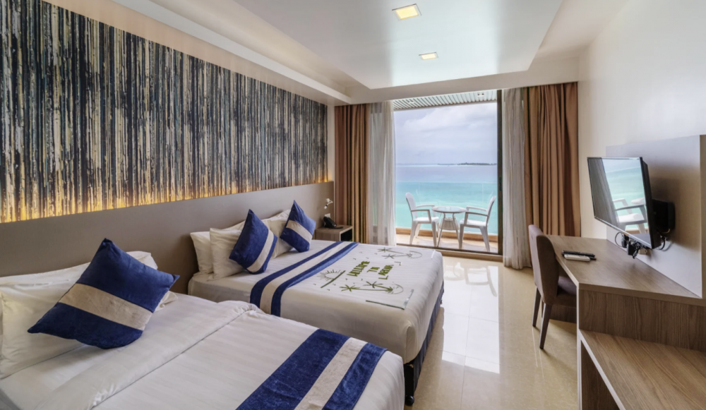 Premium Super Deluxe Room With Balcony & Sea View, Arena Beach Hotel Maldives 