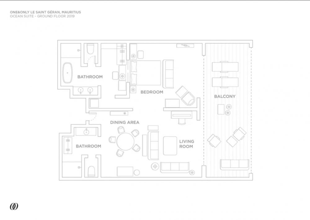 Beach Front Suite     , One & Only Le Saint Geran 5*