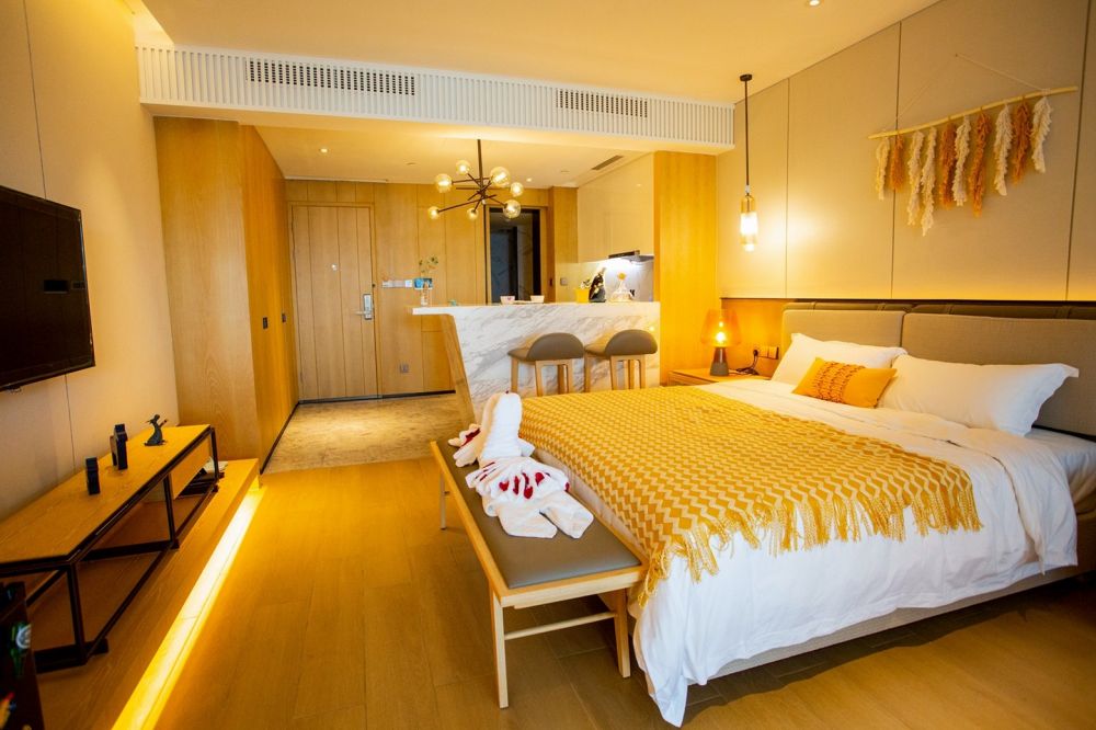 Shanghaitian Cheng Sea View king Room, Tiancheng Central Coast Seaview Hotel Sanya 5*