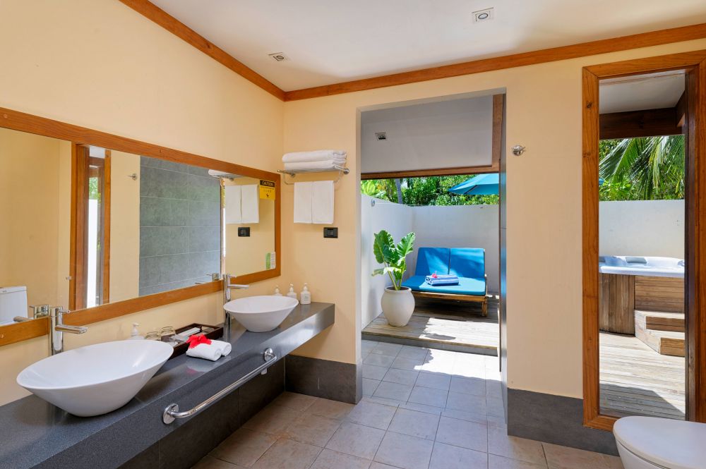 Premium Beach Villa with Whirlpool, Canareef Resort (ex. Herathera Island Resort) 4*