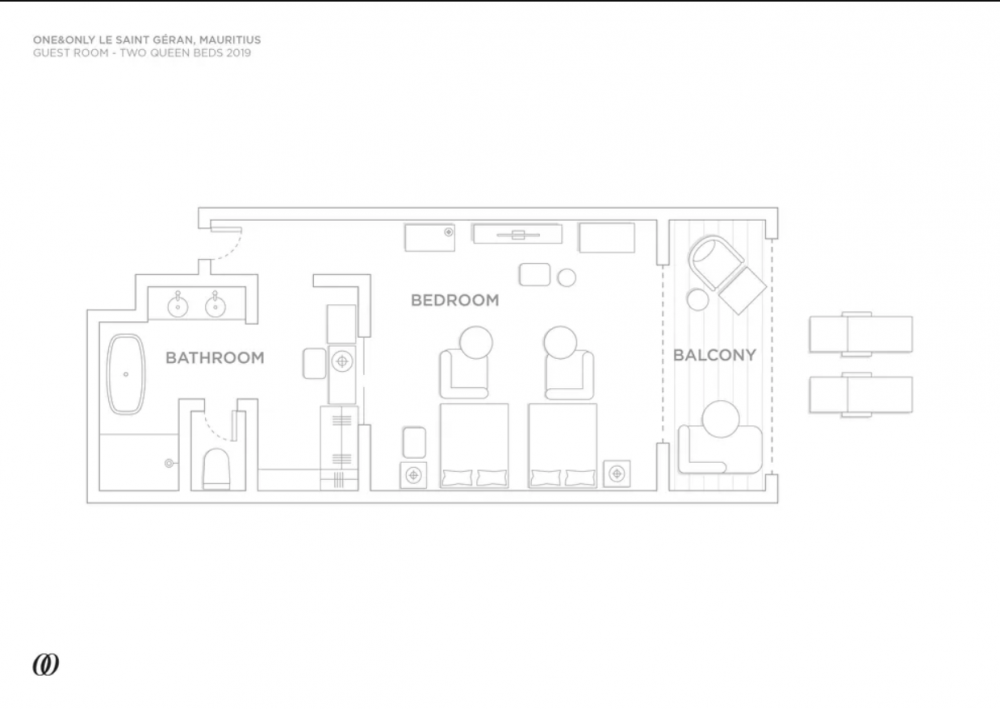 Ocean Balcony Room, One & Only Le Saint Geran 5*