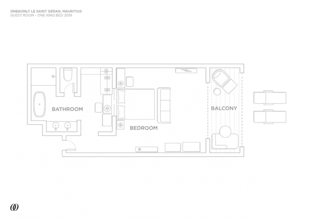 Ocean Balcony Room, One & Only Le Saint Geran 5*