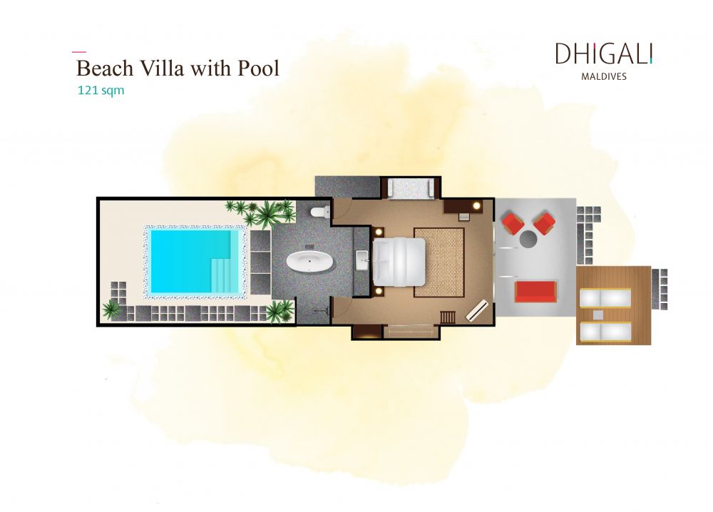 Beach Villa with Garden Pool/ Beach Villa with Pool, Dhigali Maldives 5*