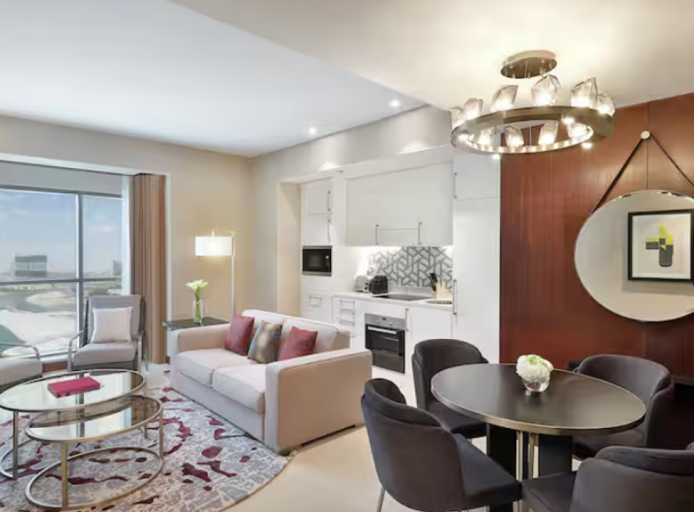 One Bedroom Suite Partial Sea View, Hilton Doha the Pearl Hotel 5*