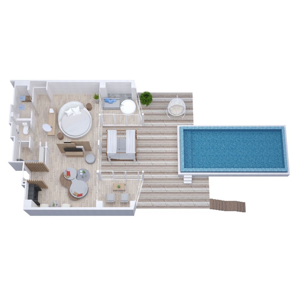 Temptation Pool Water Villa, LUX* South Ari Atoll 5*