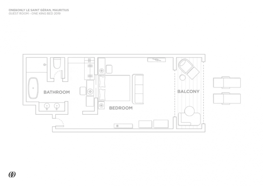 Beach Front Balcony Room  , One & Only Le Saint Geran 5*
