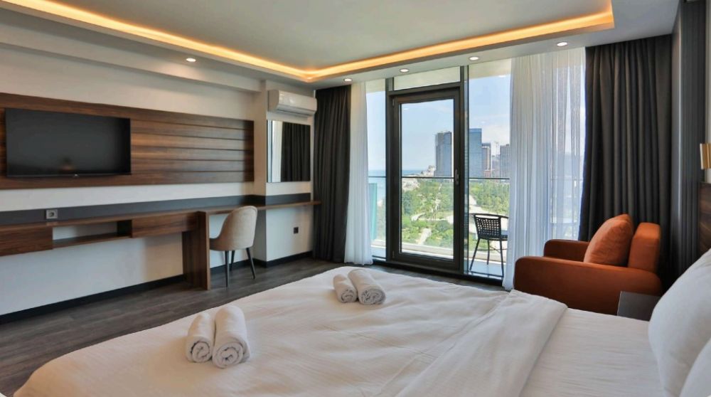 Premium One Bedroom Front Sea View Apartment, Batumi View Luxury 