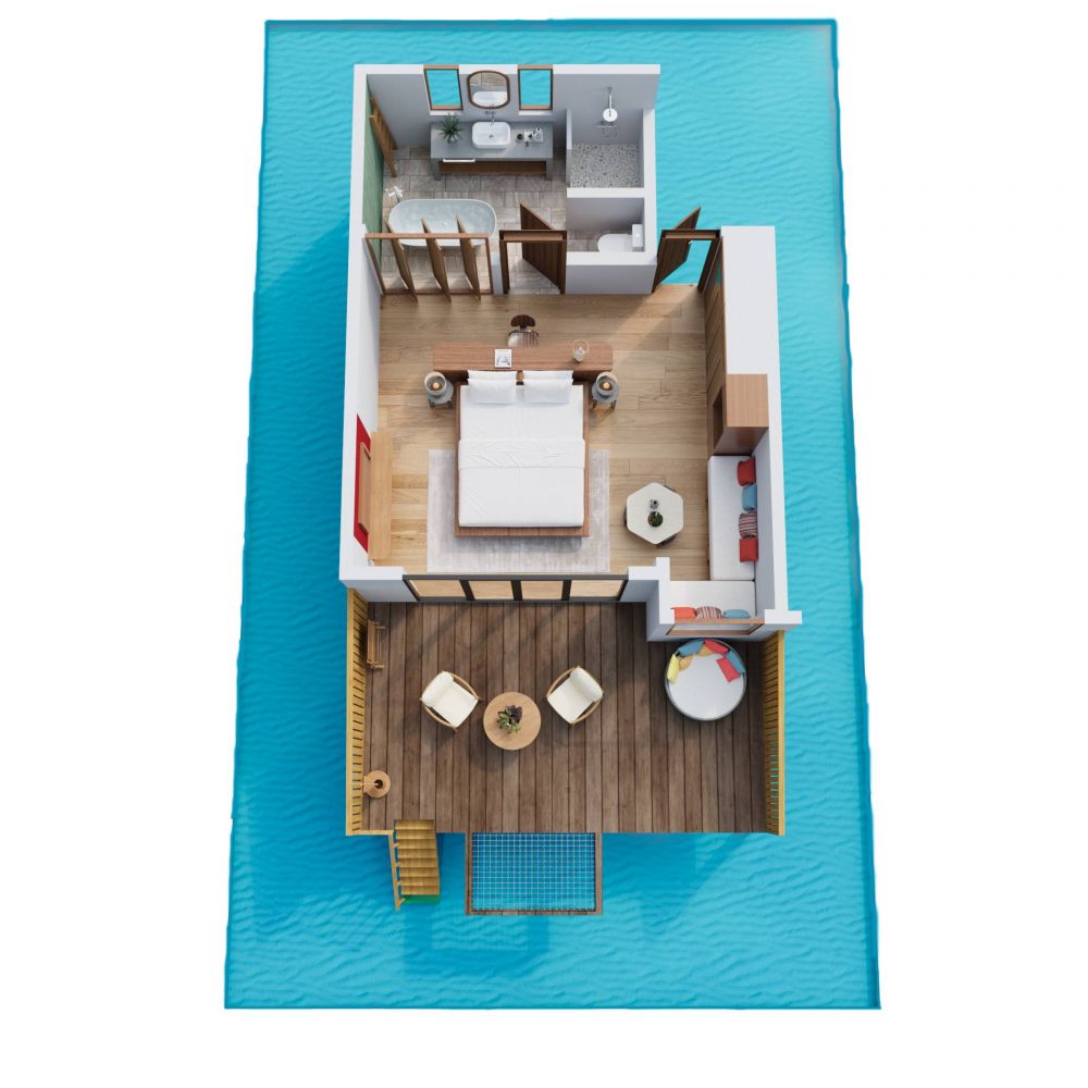 Overwater Villa, NH Collection Maldives Reethi Resort (ex. Reethi Beach Resort) 4*