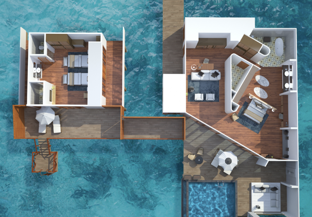 Family Water Pool Villa, Amilla Maldives Resort and Residences DELUXE 5*