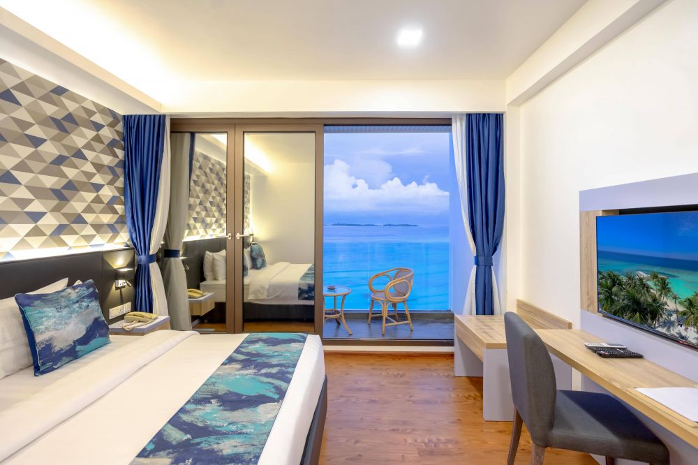 Premium Double Room with Balcony and Seaview, Arena Beach Hotel Maldives 