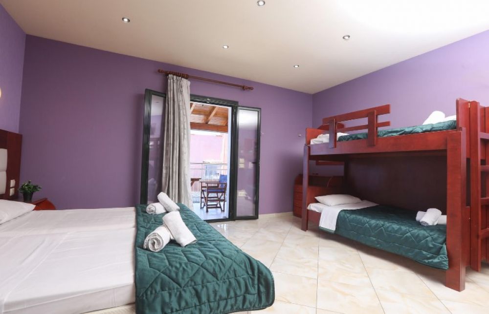 Quadruple Apartment Bunk Bed, Kerkyra Beach Hotel & Apartments 4*