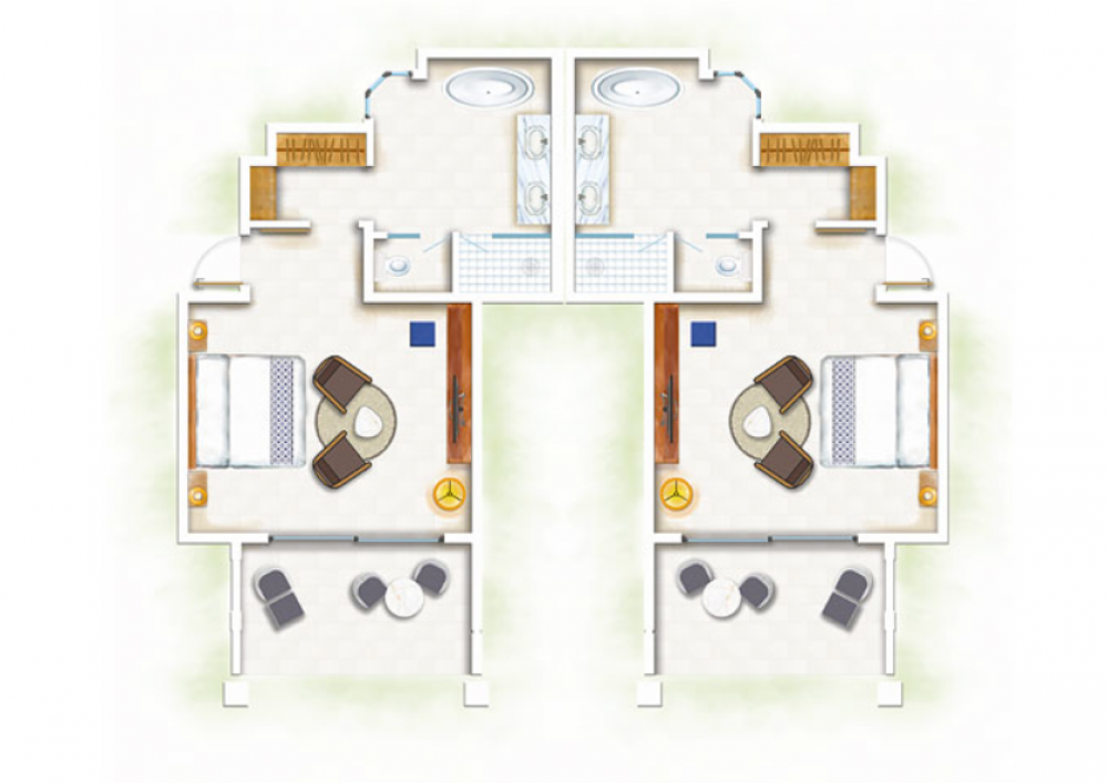2-Bedroom Paradis Family Suite Beachfront, Paradis Beachcomber Golf Resort & Spa 5*
