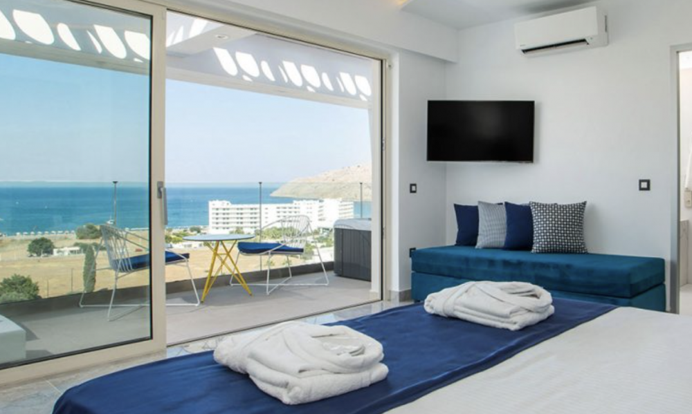 Executive Suite Sea View with Jacuzzi, Lindos White Hotel and Suites 4*