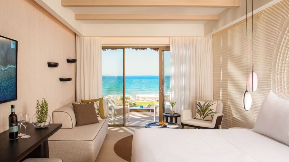 Superior Room Sea Front, Mitsis Rinela Beach Resort & Spa 5*