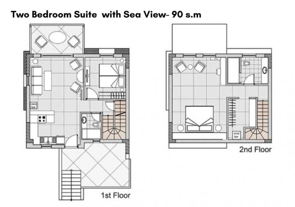 Suite Two Bedrooms Sea View, Avaton Luxury Hotel & Villas – Relais & Chateaux 5*