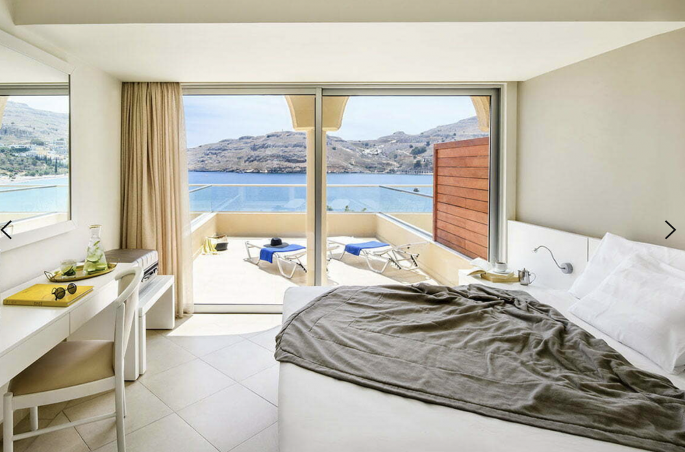 Deluxe Double Room Beach View, Lindos Royal 5*