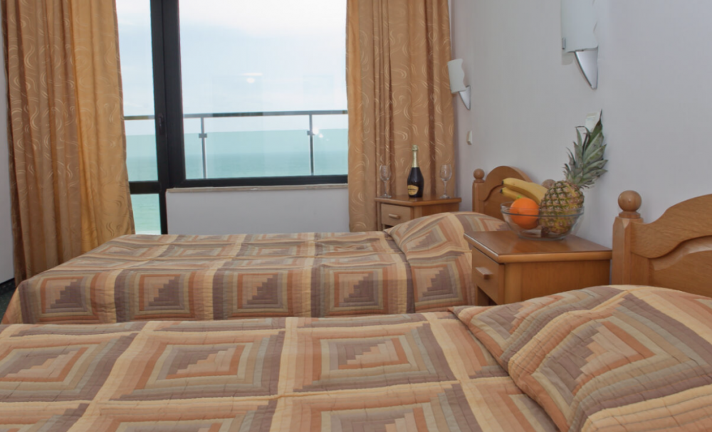 Standard twin room with front sea view, Slavyanski Sunny Beach 3*