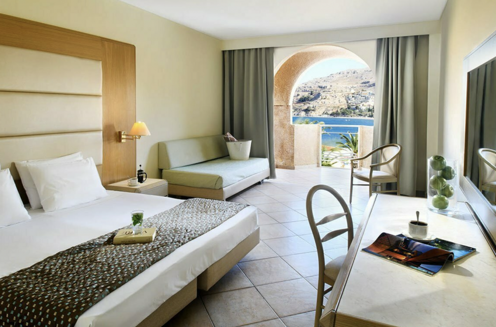 Superior Double Room Side Sea View, Lindos Royal 5*