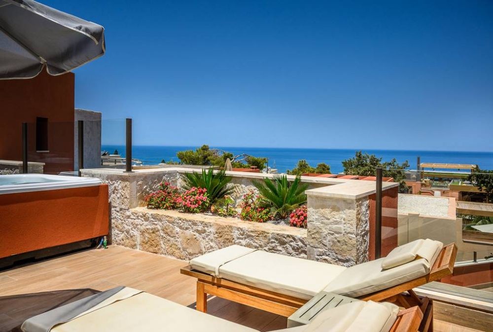 Elite Suite Sea View Outdoor Jacuzzi, Esperides Resort Crete, The Authentic Experience 5*