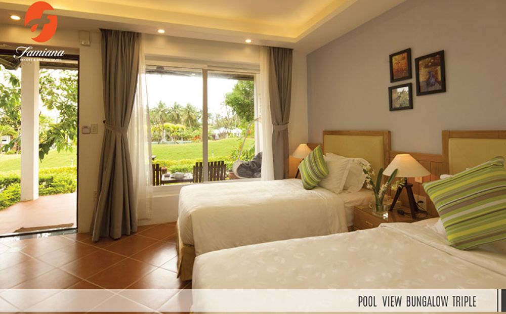 Pool View Bungalow Triple, Famiana Resort & Spa Phu Quoс 4*