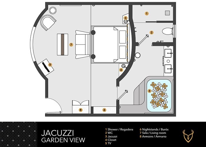 Jacuzzi Room Garden/ Ocean View, Desire Riviera Maya Resort | Couples Only 21+ 5*