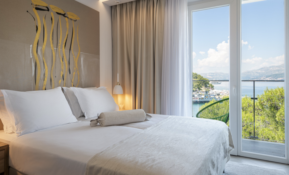 Gold Partial Sea View Room with Balcony, Cavtat Hotel 3*