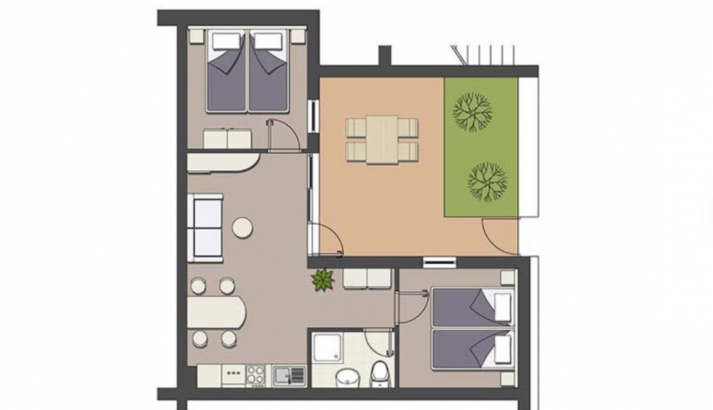 Apartment for 4+2, Valamar Diamant Residence 3*