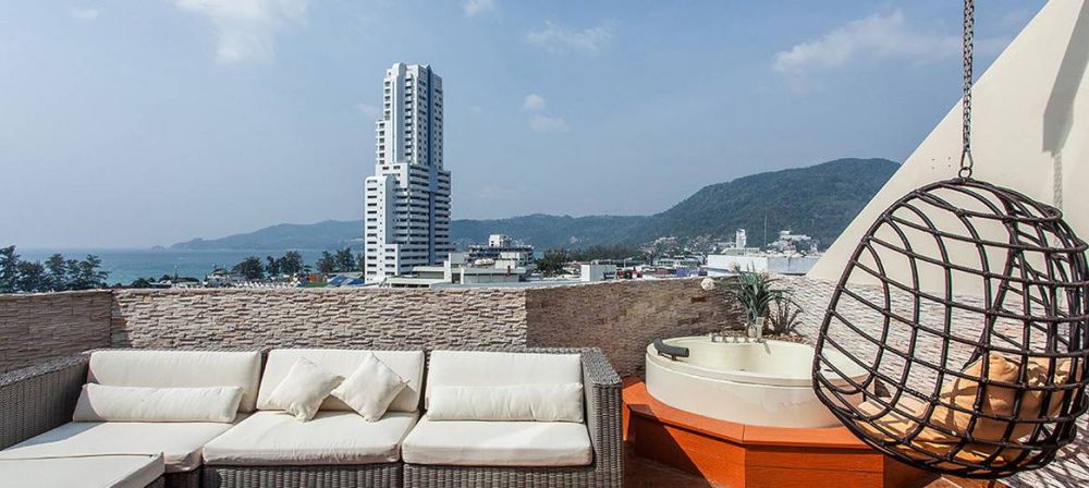 Stylish Seaview Suite 2 Bedroom, Patong Heritage Hotel 4*