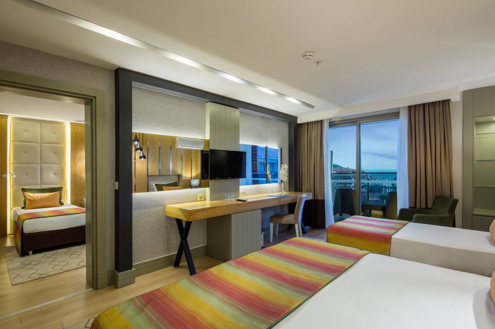 Deluxe Family Room Sea View, Selge Beach Resort & Spa 4*