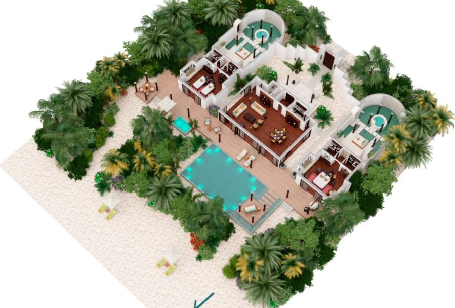 Two Bedroom Beach Pool Residence, Anantara Kihavah Villas 5*