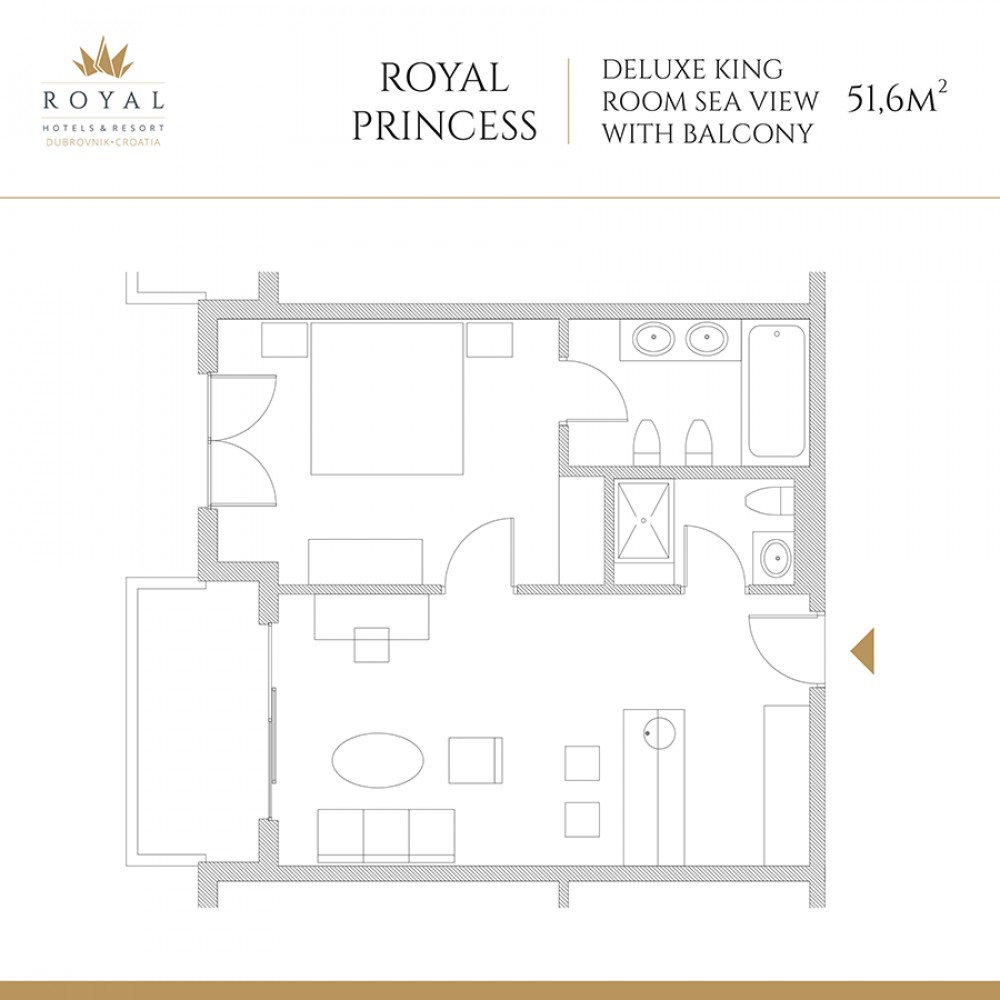 Deluxe King Room/ King Room SV, Hotel Royal Princess 5*