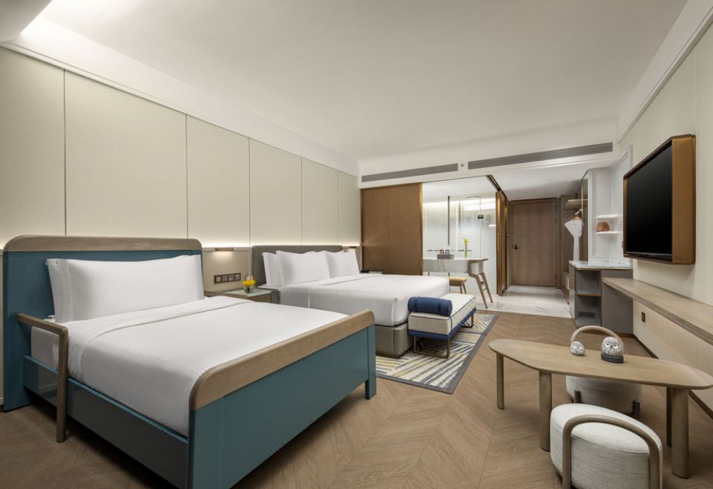 1 King and 1 Twin Standard Oceanfront Kid Theme Balcony, Voco Sanya Bay 5*