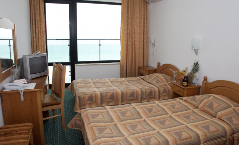 Standard twin room with front sea view, Slavyanski Sunny Beach 3*