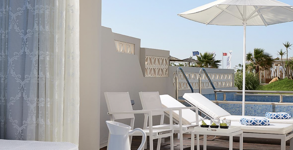 MYTHOS SWIM-UP JUNIOR SUITE WITH DIRECT SEA VIEW AND PRIVATE POOL, Mythos Palace Resort & Spa 5*
