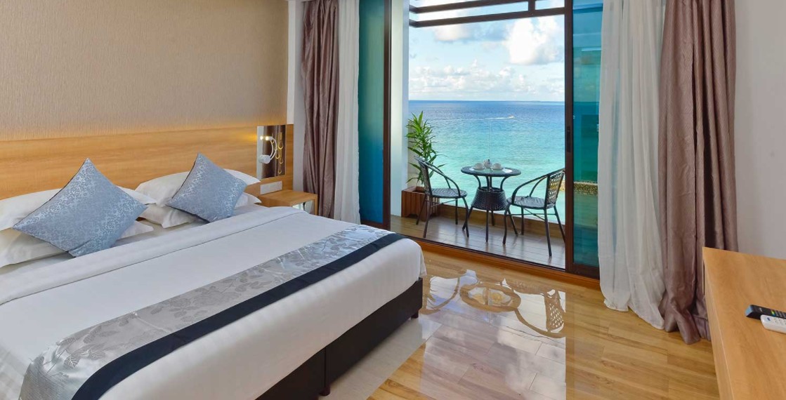Deluxe DBL Room SV, Arena Beach Hotel Maldives 1*