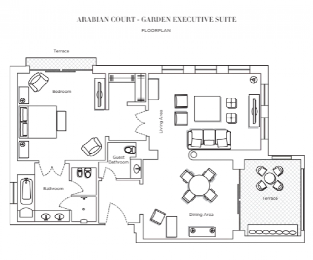 Garden Executive Suite, One & Only Royal Mirage 5*