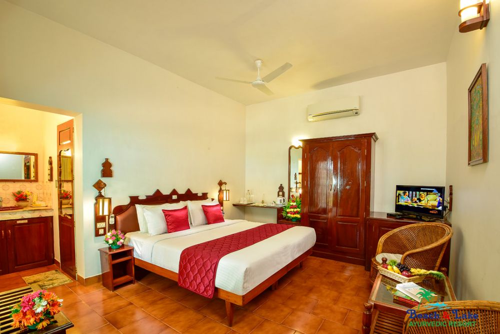 Deluxe Non A/C/ Deluxe A/C, Beach and Lake Ayurvedic Resort 3*