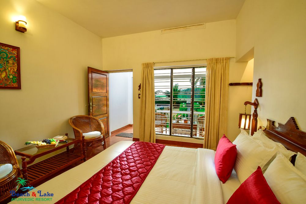 Deluxe Non A/C/ Deluxe A/C, Beach and Lake Ayurvedic Resort 3*