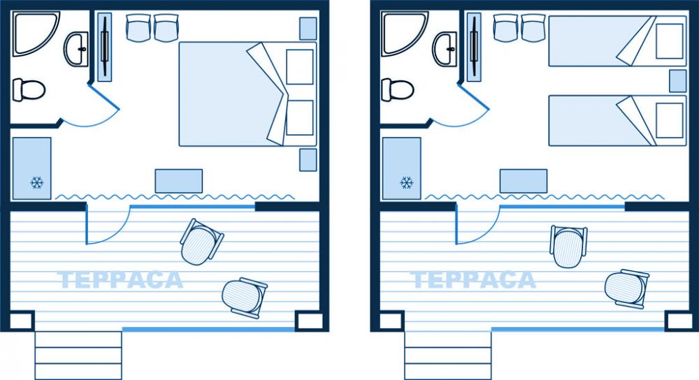 1-комнатный 2-местный стандарт с балконом, Радуга 