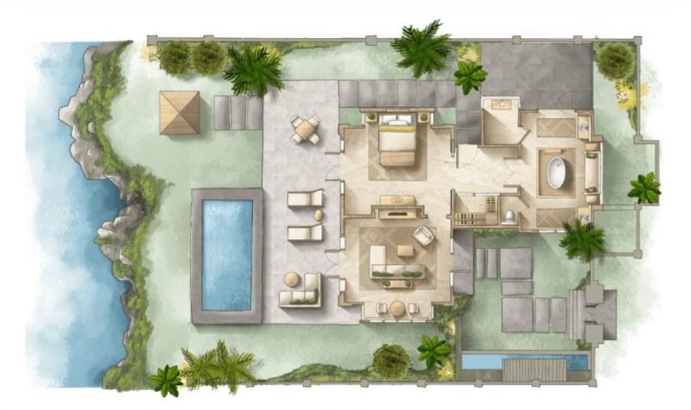 One Bedroom Ocean front villa, The Villas at AYANA Resort BALI 5*